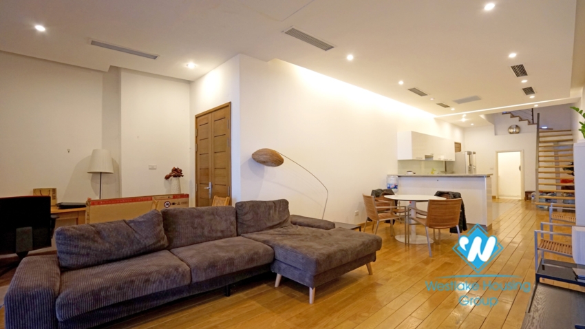 Two bedroom duplex apartment for rent with Hoan Kiem lake view
